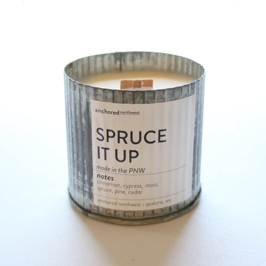 Wood Wick Soy Candle - Spruce it Up - Made in the USA
