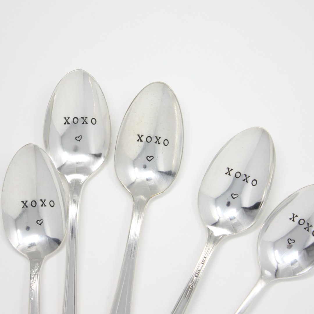 Vintage Spoons - "XOXO" Spoons - Made in the USA